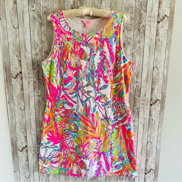 Lilly Pulitzer Dresses & Skirts - Lilly Pulitzer Whiting Scuba to Cuba  Multicolor Tropical Dress NEW XL